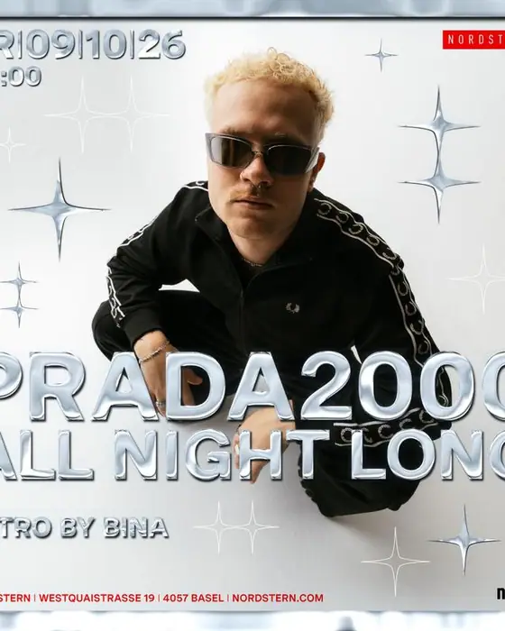 Affiche officielle de Prada2000 au Nordstern (Nordstern, Basel, Suisse, 9 octobre 2026)