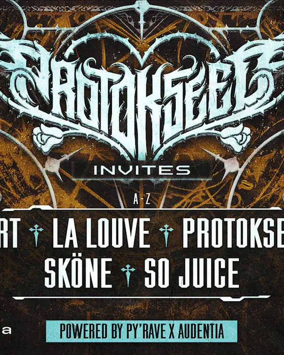 Official poster for Protokseed Invite × Py'rave | Sköne So Juice Jbrt La Louve (AUDENTIA - Salle de concerts et Évènements, Tarbes, France, 19 December 2026)