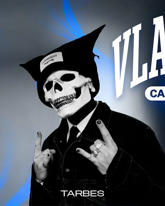 Affiche officielle de Py'rave × Vladimir Cauchemar (AUDENTIA - Salle de concerts et Évènements, Tarbes, France, 6 novembre 2026)