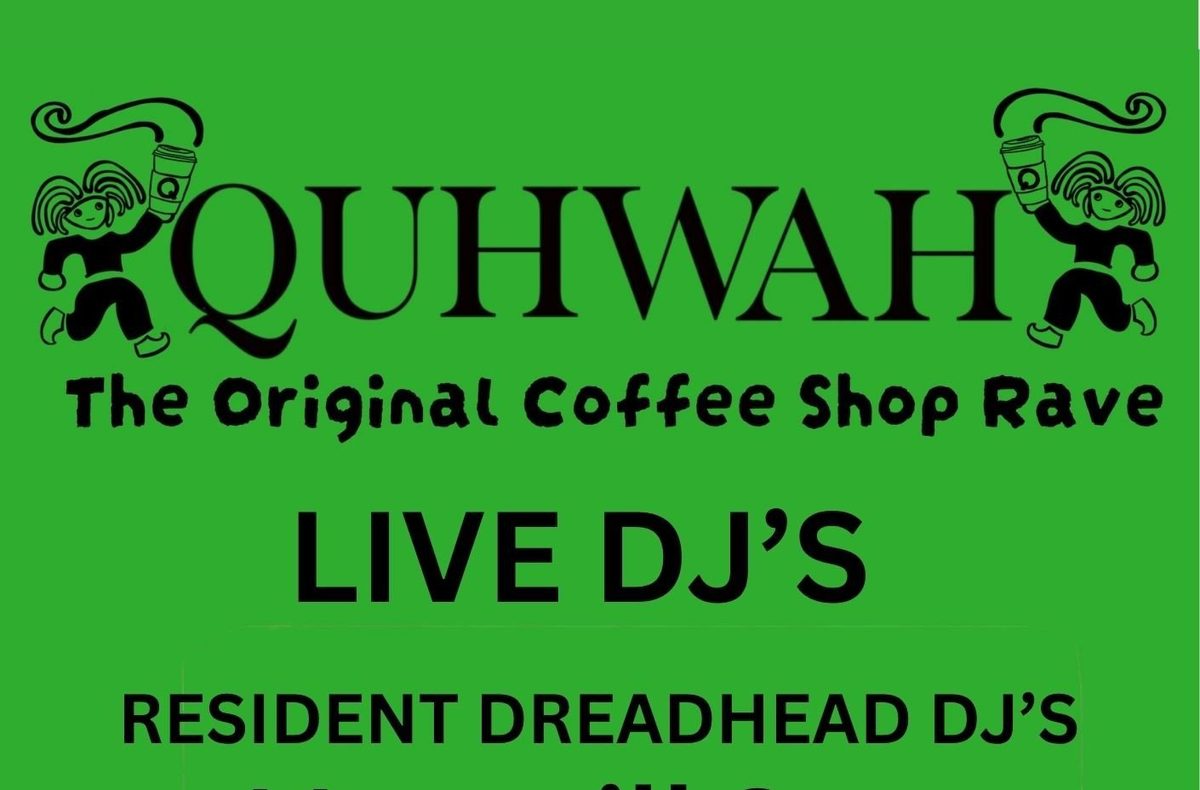 Affiche officielle de Quhwah Coffee Shop Rave (U7 ARTS AND CULTURAL CENTRE, Stoke-on-Trent, Royaume-Uni, 26 septembre 2026)