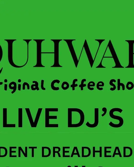 Affiche officielle de Quhwah Coffee Shop Rave (U7 ARTS AND CULTURAL CENTRE, Stoke-on-Trent, Royaume-Uni, 26 septembre 2026)