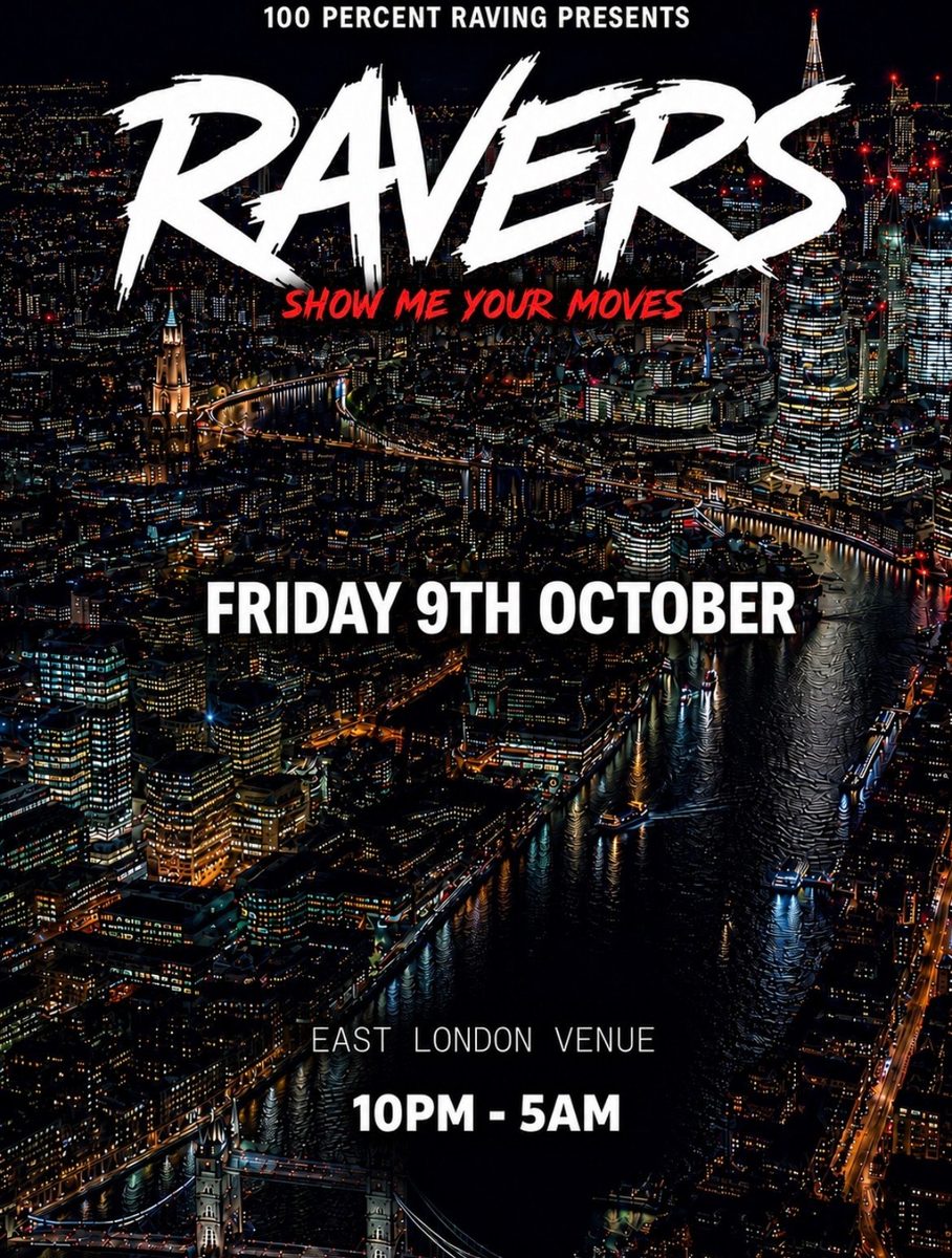 Affiche officielle de Ravers (Basing House, London, Royaume-Uni, 9 octobre 2026)