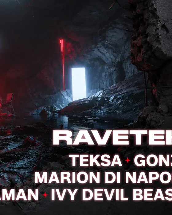 Official poster for Ravetek // Teksa - Gonzi - Marion DI Napoli - Kodaman (Hangar DS, Bordeaux, France, 3 October 2026)