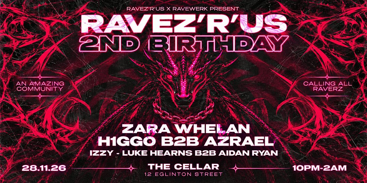 Photo of Ravewerk presents Ravez'R'Us 2 Years Birthday (The Cellar, Galway, Ireland, 28 November 2026)