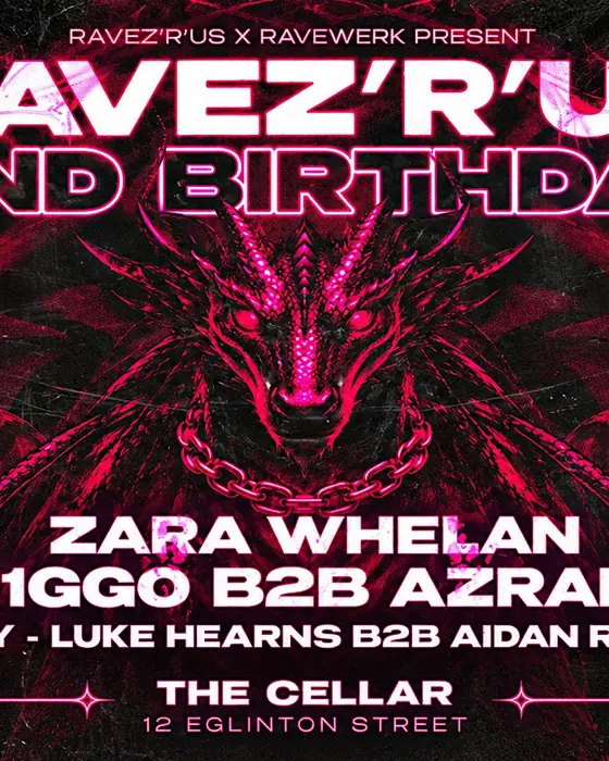 Photo de Ravewerk presents Ravez'R'Us 2 Years Birthday (The Cellar, Galway, Irlande, 28 novembre 2026)
