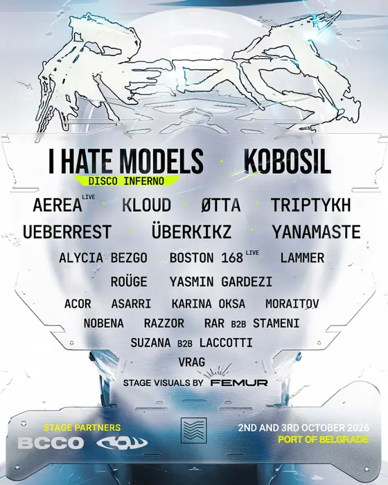 Affiche officielle de REACT Festival (New Hangar, Port of Belgrade, Belgrade, Serbie, 2 octobre 2026)