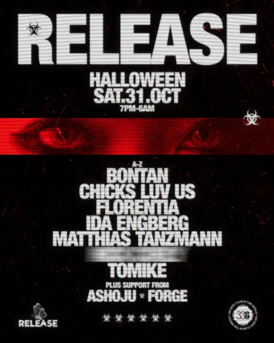 Photo de Release Halloween : Ida Engberg, Bontan, Matthias Tanzmann (Studio 338, London, Royaume-Uni, 31 octobre 2026)