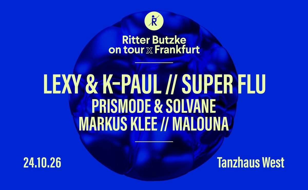 Affiche officielle de Ritter Butzke on tour à Francfort (Tanzhaus West, Frankfurt, Allemagne, 24 octobre 2026)