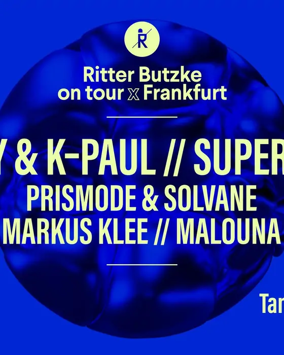 Affiche officielle de Ritter Butzke on tour à Francfort (Tanzhaus West, Frankfurt, Allemagne, 24 octobre 2026)