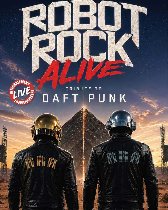 Affiche officielle de Robot Rock Alive au Zénith de Dijon (Zénith de Dijon, Dijon, France, 14 janvier 2027)