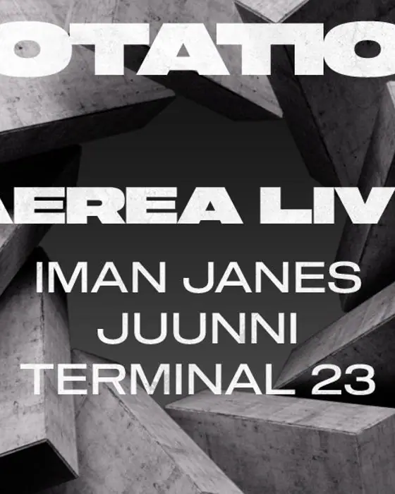 Official poster for Rotation w/ Aerea & Iman Janes (Uebel & Gefaehrlich, Hamburg, Germany, 23 October 2026)