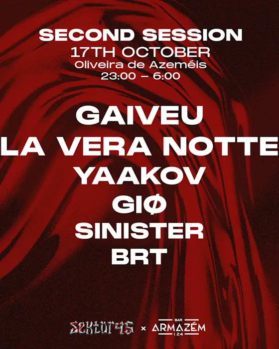 Affiche officielle de Second Session (Armazém 124 - Oliveira de Azeméis, Oliveira De Azeméis, Portugal, 17 octobre 2026)