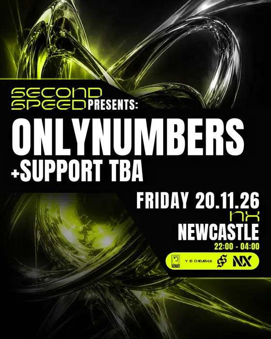 Affiche officielle de Second Speed: Onlynumbers (NX Newcastle, Newcastle, Royaume-Uni, 20 novembre 2026)