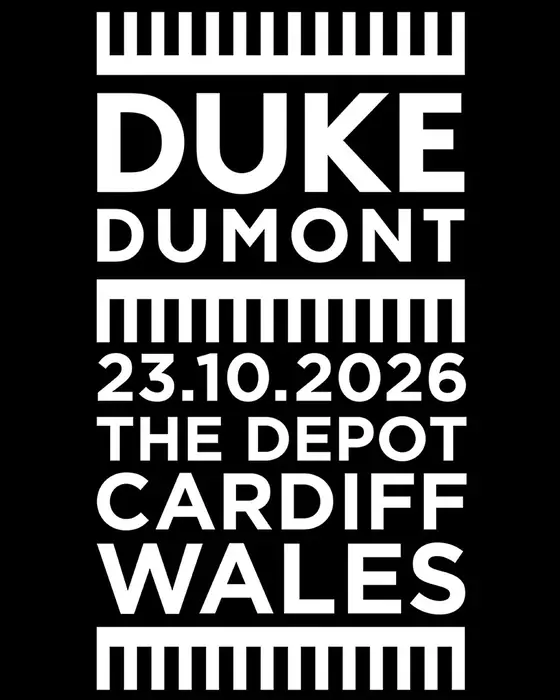 Official poster for Shangri-La Presents: Duke Dumont (Depot, Cardiff, UK, 23 October 2026)