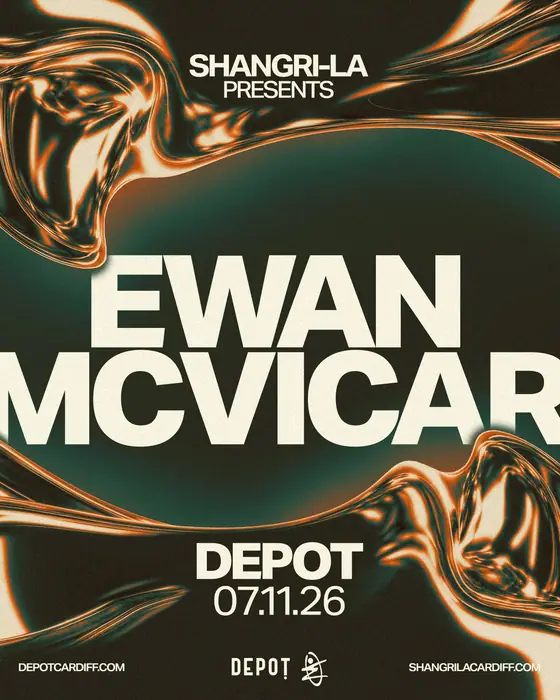 Affiche officielle de Shangri-La Presents: Ewan McVicar (Depot, Cardiff, Royaume-Uni, 7 novembre 2026)