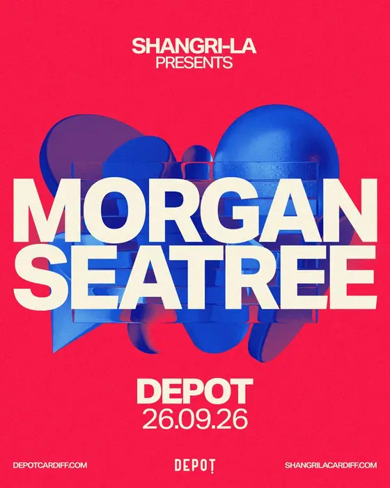 Affiche officielle de Shangri-La Presents: Morgan Seatree (Depot, Cardiff, Royaume-Uni, 26 septembre 2026)