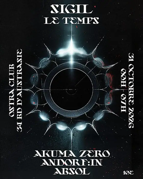 Official poster for Sigil à l'Ostra Club (Ostra Club, Nancy, France, 31 October 2026)