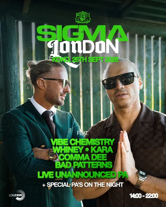 Affiche officielle de Sigma - KOKO, London (KOKO, London, Royaume-Uni, 26 septembre 2026)