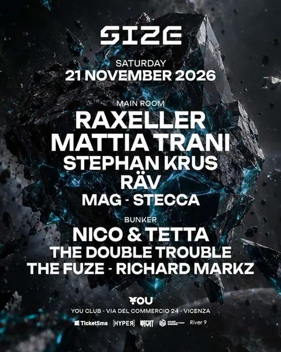 Photo de SIZE presenta Hard Culture · YOU Club Vicenza (YOU Club, Vicenza, Italie, 21 novembre 2026)