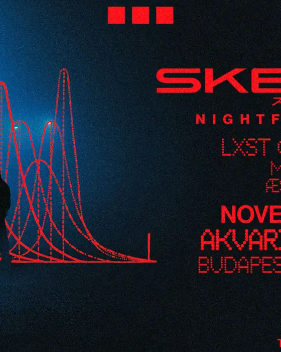 Official poster for SKELER : Nightfall World Tour (Akvárium Klub, Budapest, Hungary, 14 November 2026)