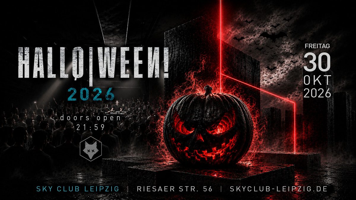 Affiche officielle de Sky Club Halloween (Sky Club Leipzig, Leipzig, Allemagne, 30 octobre 2026)