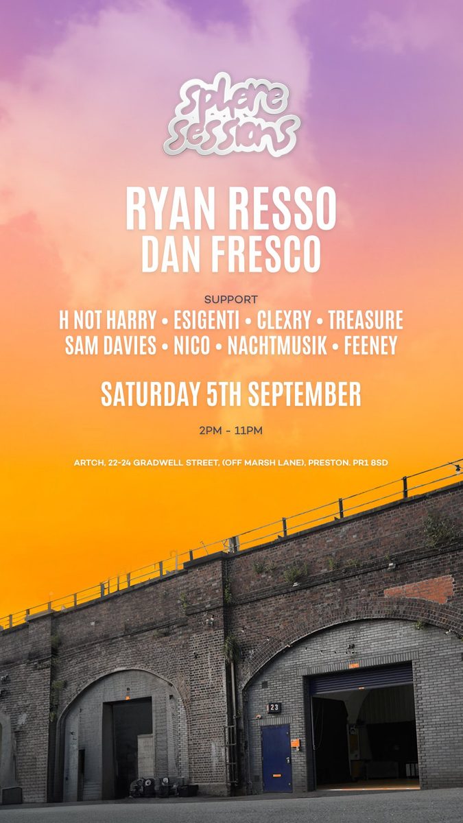 Affiche officielle de Sphere Sessions presents Ryan Resso & Dan Fresco @ ARTCH Studios (ARTCH Studios, Preston, Royaume-Uni, 5 septembre 2026)