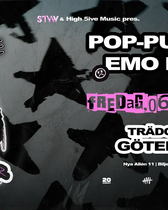 Affiche officielle de STVW Punk Rave (Trädgår'n, Gothenburg, Suède, 6 novembre 2026)