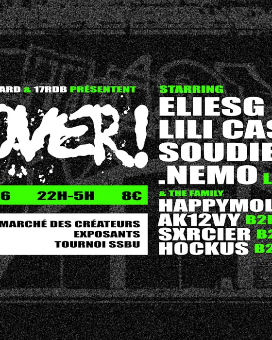 Affiche officielle de Takeover! : Turbulences! X Moveforward X 17rdb (C.A.J. Molodoï, Strasbourg, France, 10 octobre 2026)
