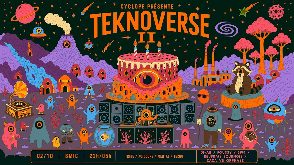 Official poster for Teknoverse 2 (6MIC, Aix-en-Provence, France, 2 October 2026)