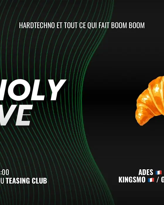 Affiche officielle de The Holy Rave #34 - Besançon (Le Teasing Club - Besancon, Chalezeule, France, 30 octobre 2026)