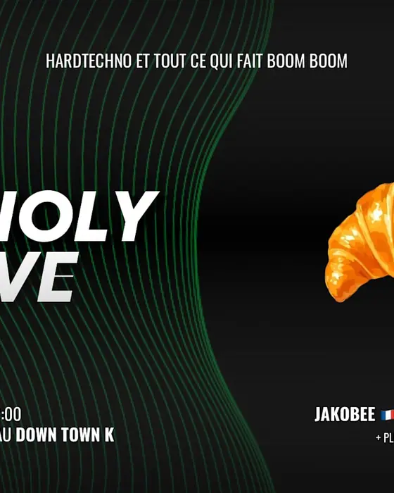 Affiche officielle de The Holy Rave #35 - Neuchâtel (Down Town K, Neuchâtel, Suisse, 6 novembre 2026)