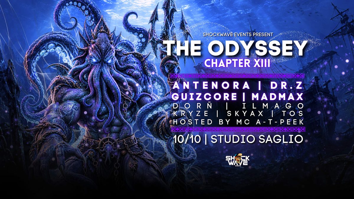 Affiche officielle de The Odyssey Chapter XIII (Studio Saglio, Strasbourg, France, 10 octobre 2026)