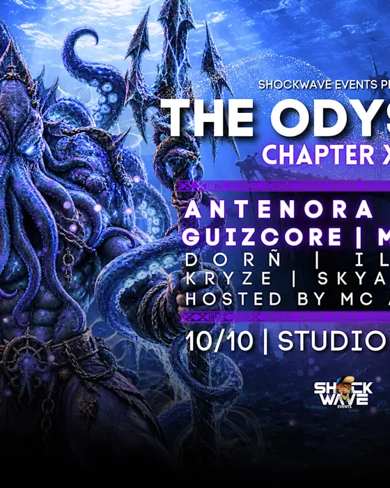 Affiche officielle de The Odyssey Chapter XIII (Studio Saglio, Strasbourg, France, 10 octobre 2026)