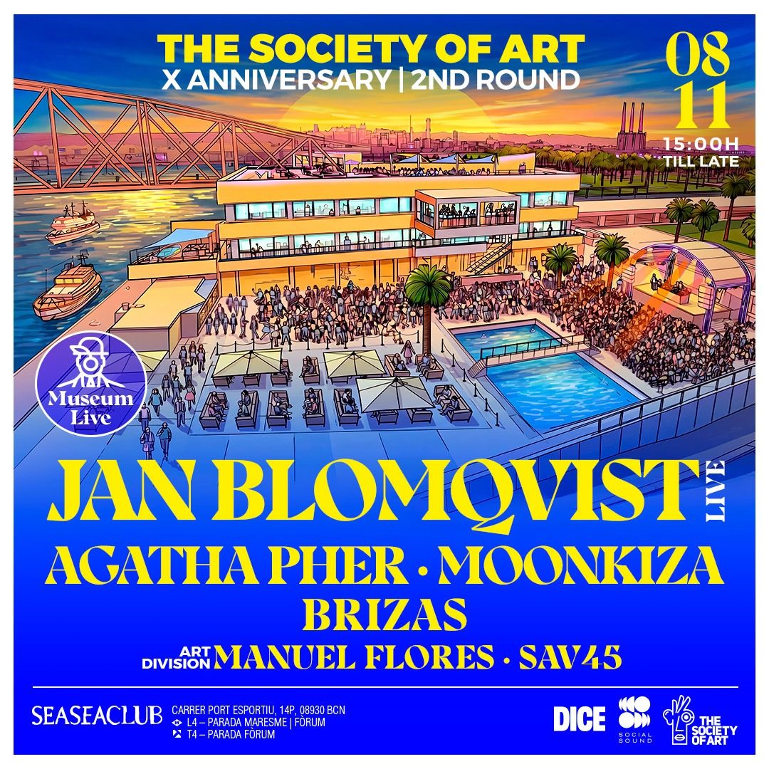 Photo de The Society of Art X Anniversary · Jan Blomqvist live (SEASEACLUB, Sant Adrià De Besòs, Espagne, 8 novembre 2026)
