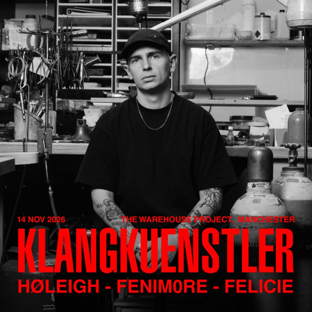 Official poster for The Warehouse Project: Klangkuenstler (Depot Mayfield, Manchester, UK, 14 November 2026)