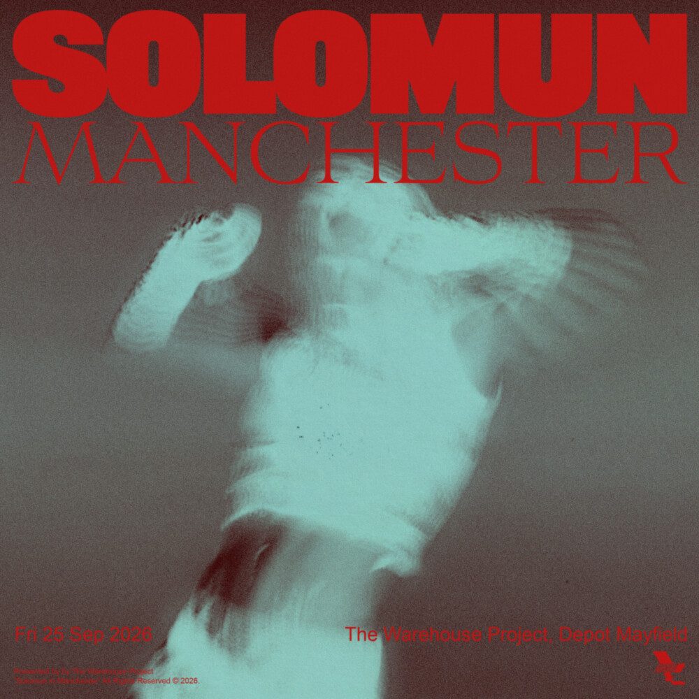 Affiche officielle de The Warehouse Project: Solomun (Depot Mayfield, Manchester, Royaume-Uni, 25 septembre 2026)