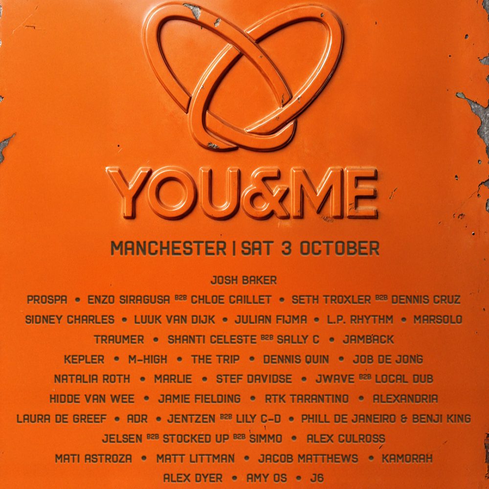 Affiche officielle de The Warehouse Project: You&Me – Saturday (Depot Mayfield, Manchester, Royaume-Uni, 3 octobre 2026)