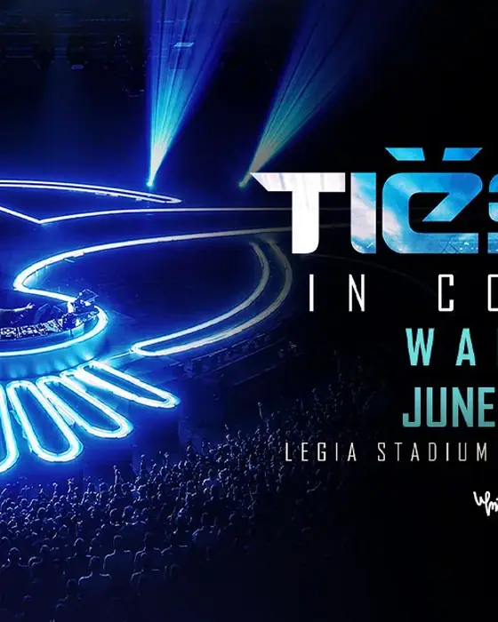 Official poster for Tiësto In Concert au Stadion Legii (Stadion Miejski Legii Warszawa, Warsaw, Poland, 19 June 2027)