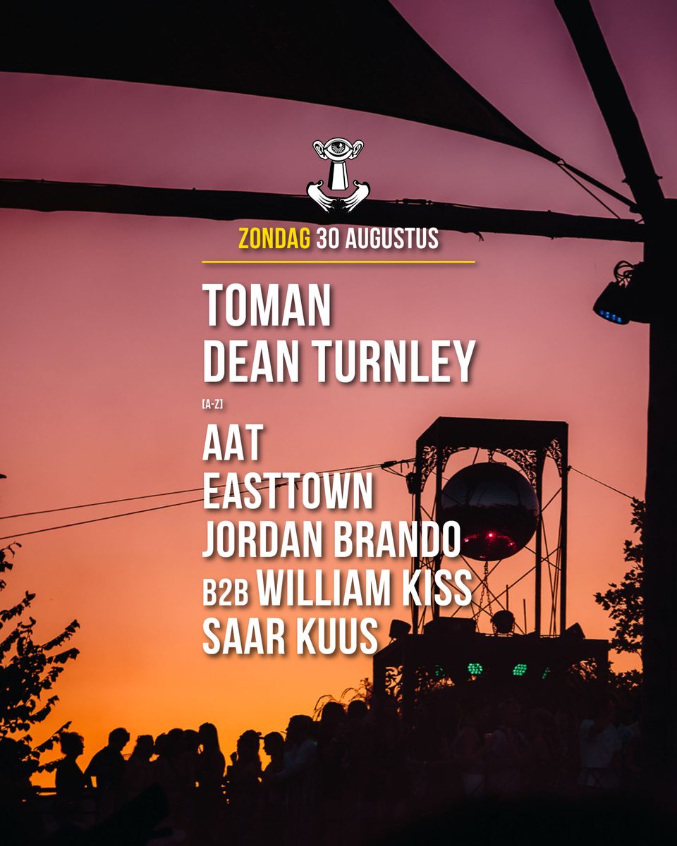 Affiche officielle de Toman, Dean Turnley & AAT à Thuishaven (Thuishaven, Amsterdam, Pays-Bas, 30 août 2026)