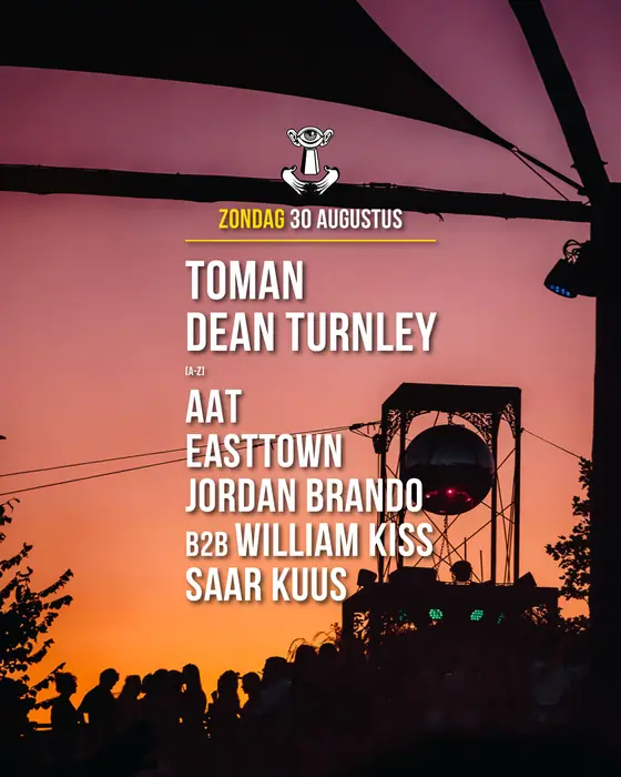 Affiche officielle de Toman, Dean Turnley & AAT à Thuishaven (Thuishaven, Amsterdam, Pays-Bas, 30 août 2026)