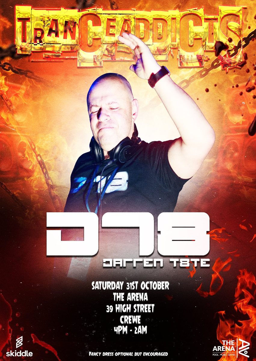 Affiche officielle de Trance Addicts 4 (The Arena, Crewe, Royaume-Uni, 31 octobre 2026)