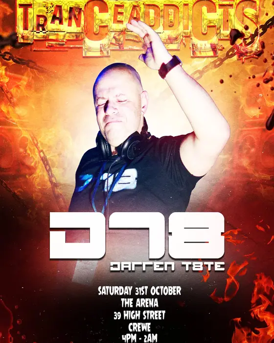 Affiche officielle de Trance Addicts 4 (The Arena, Crewe, Royaume-Uni, 31 octobre 2026)