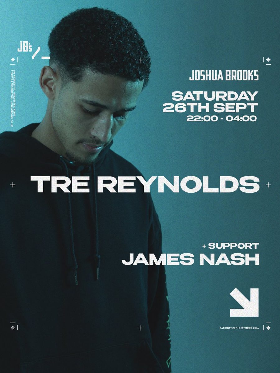 Affiche officielle de Tre Reynolds (Joshua Brooks, Manchester, Royaume-Uni, 26 septembre 2026)