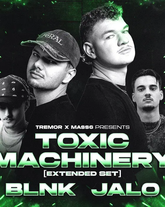 Photo de TREMOR X MASS6: Toxic Machinery (Extended Set) + BLNK + JALO (District, Cardiff, Royaume-Uni, 9 octobre 2026)