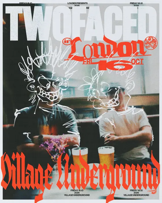 Affiche officielle de TWOFACED (Village Underground, London, Royaume-Uni, 16 octobre 2026)