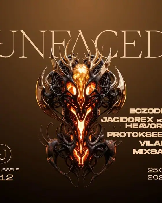 Affiche officielle de Unfaced au C12 (C12, Brussels, Belgique, 25 septembre 2026)