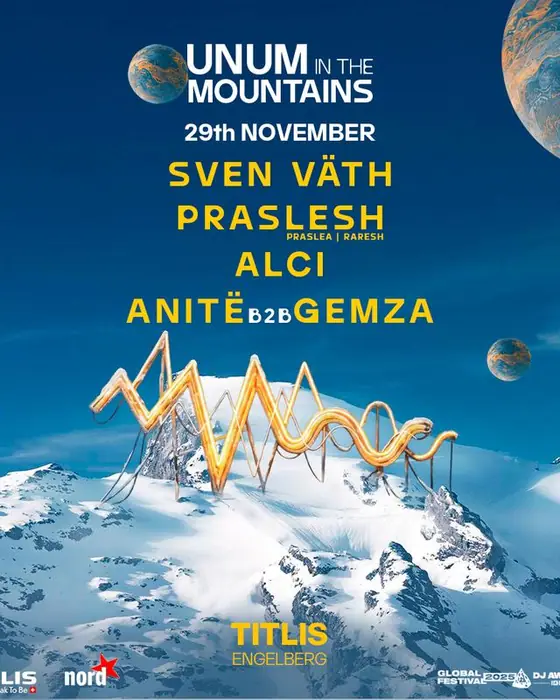 Official poster for Unum in the Mountains (Titlis, Engelberg, Switzerland, 29 November 2026)