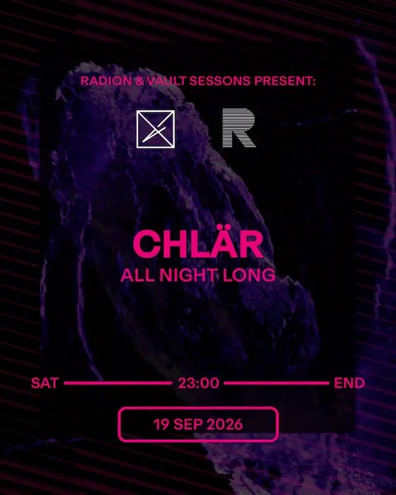 Photo de Vault Sessions x RADION: Chlär (RADION, Amsterdam, Pays-Bas, 19 septembre 2026)