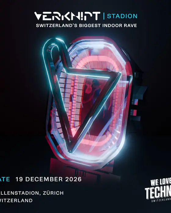 Affiche officielle de Verknipt Stadion (Hallenstadion, Zurich, Suisse, 19 décembre 2026)