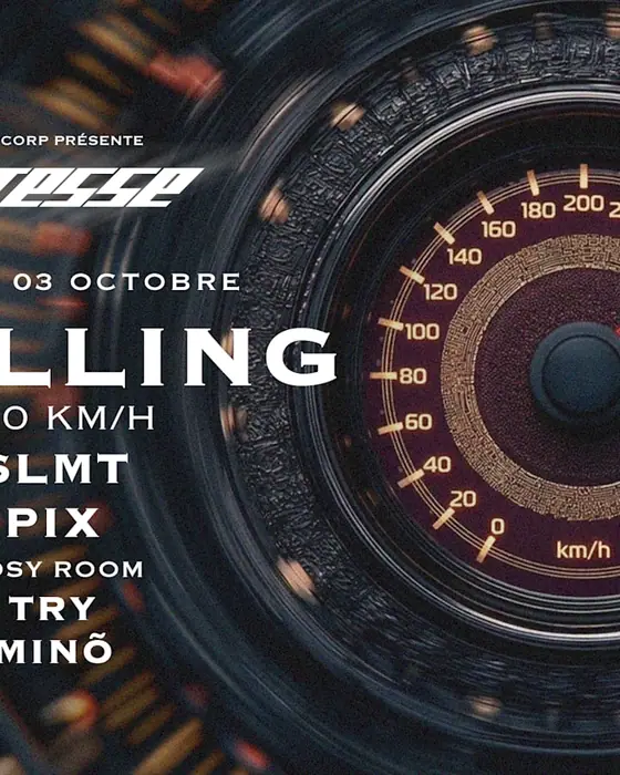 Official poster for Vitesse : Zwilling, Slmt, Pix & More (Le Petit Salon, Lyon, France, 3 October 2026)